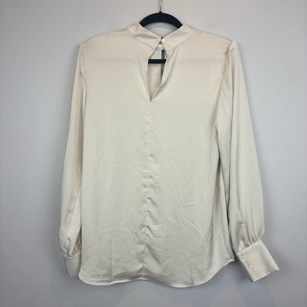 Aritzia Babaton Blouse in matte pearl satin - Picture 2 of 12